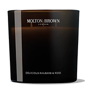Molton Brown Delicious Rhubarb & Rose Luxury 3 Wick Candle