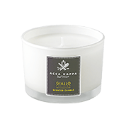 Acca Kappa Casa Collection Scented Candle in a High Quality Glass Giallo Elicriso