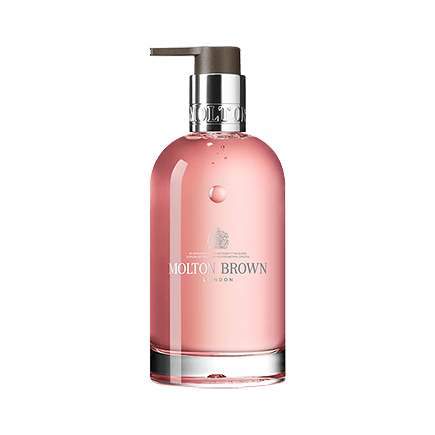 Molton Brown Delicious Rhubarb & Rose Fine Liquid Hand Wash Glass Bottle