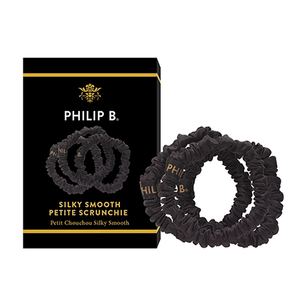 Philip B Petite Black Scrunchie