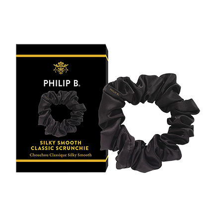 Philip B Classic Black Scrunchie