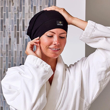 Philip B Silky Smooth Beanie Black