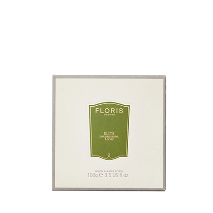 Floris Elite Shaving Soap in a Wooden Bowl