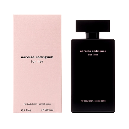 Narciso Rodriguez for her body lotion