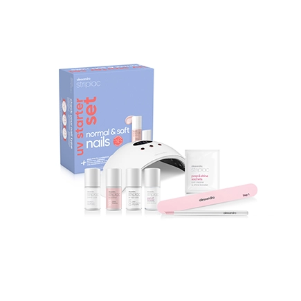 Alessandro Striplac Uv Starter Set Normal & Soft Nails - 1 Colour