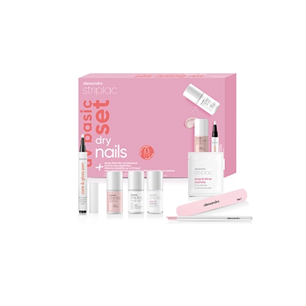 Alessandro Striplac Uv Basic Set + Colour Dry Nails