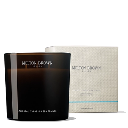Molton Brown Coastal Cypress & Sea Fennel Luxury 3 Wick Candle