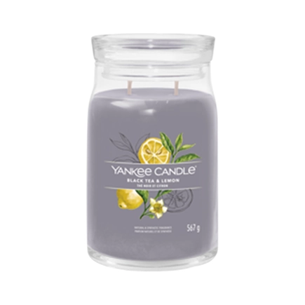 Yankee Candle BLACK TEA & LEMON Signature Jar