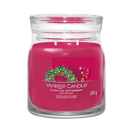 Yankee Candle SPARKLING WINTERBERRY Kerze