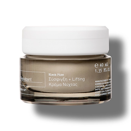 Korres BLACK PINE 4D Bio-ShapeLift™ Aufpolsternde Nachtcreme für straffe Haut