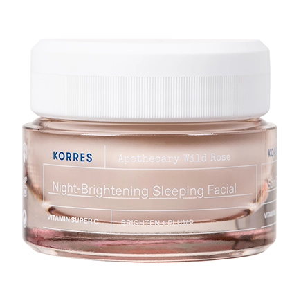 Korres APOTHECARY WILD ROSE Nachtcreme für strahlenden Teint