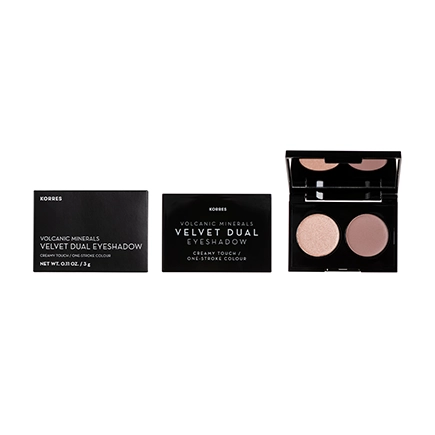 Korres Volcanic Minerals Velvet Dual Eyeshadow Palette