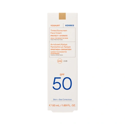 Korres YOGHURT Getönte Sonnencreme für das Gesicht SPF50