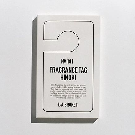 L:A Bruket 181 Fragrance Tag Hinoki