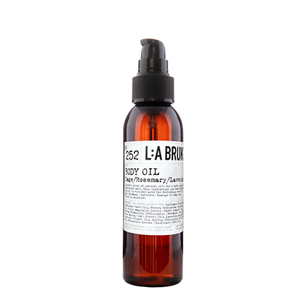 L:A Bruket 252 Curative Body Oil Sage/Rosmary/Lavender Cosmos Natural certified