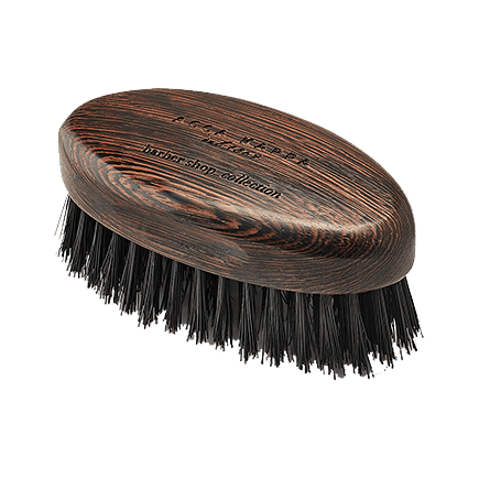 Acca Kappa Beard Brush - Wenge' Wood - Natural Black Bristles