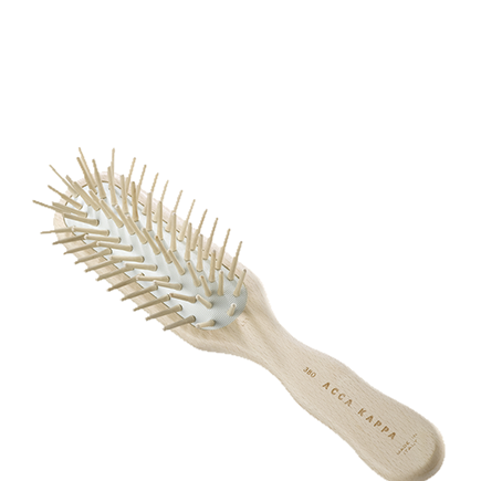 Acca Kappa Rectangular Brush - Beech Wood - Wooden Pins