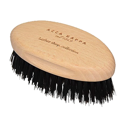 Acca Kappa Beard Brush - Beechwood - Black Bristles