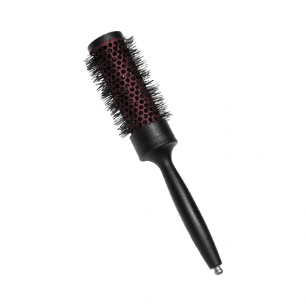 Acca Kappa GRIP & GLOSS BRUSH - CARBON FIBER - CERAMIC TOURMALINE - 100% BOAR BRISTLES & NYLON - DIAM.30 Plastic Hanger