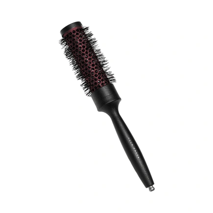 Acca Kappa GRIP & GLOSS BRUSH - CARBON FIBER - CERAMIC TOURMALINE - 100% BOAR BRISTLES & NYLON - DIAM. 35 Plastic Hanger