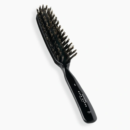 Acca Kappa RECTANGULAR BRUSH - 100% BOAR BRISTLES Plastic Hanger