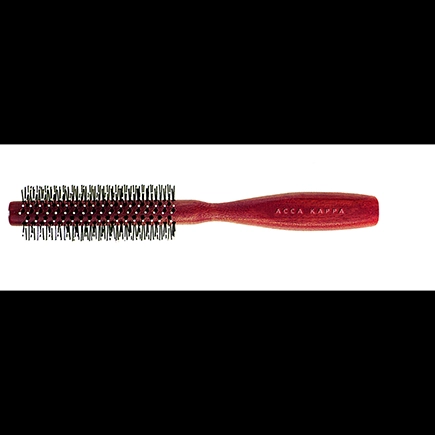 Acca Kappa ROUND BRUSH - KOTIBE' WOOD - NYLON PINS - RESIN TIPS - DIAM. 29 Plastic Hanger