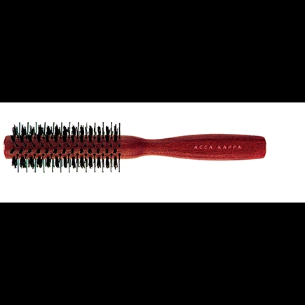 Acca Kappa ROUND BRUSH - KOTIBE' WOOD - 100% BOAR BRISTLES & NYLON - NYLON PINS - DIAM. 41 Plastic Hanger