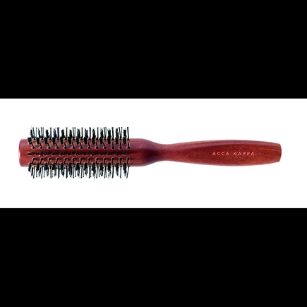 Acca Kappa ROUND BRUSH - KOTIBE' WOOD - 100% BOAR BRISTLES & NYLON - NYLON PINS - DIAM. 45 Plastic Hanger