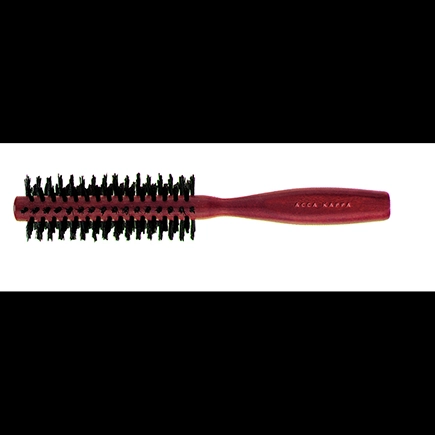 Acca Kappa ROUND BRUSH - KOTIBE' WOOD - 100% BOAR BRISTLES & NYLON - DIAM. 38 Plastic Hanger