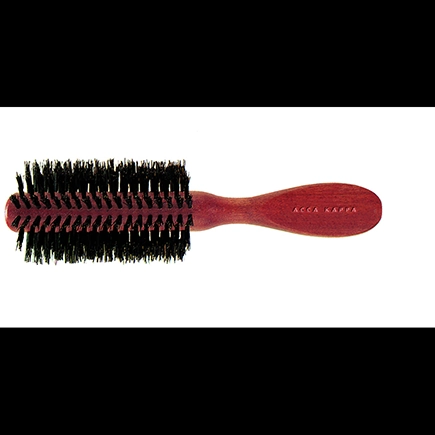 Acca Kappa HALF ROUND BRUSH - KOTIBE' WOOD - 100% BOAR BRISTLES Plastic Hanger