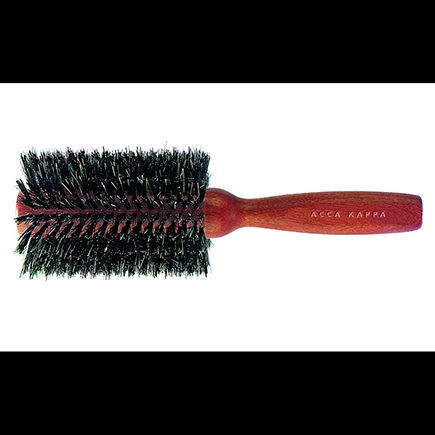 Acca Kappa HIGH DENSITY BRUSH - KOTIBE' WOOD - 100% BOAR BRISTLES & NYLON - DIAM. 69 Plastic Hanger