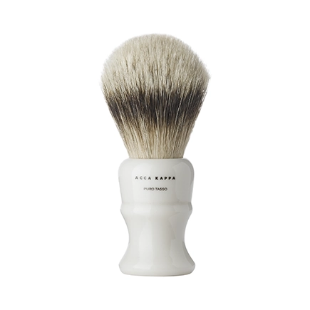 Acca Kappa Shaving Brush - High Quality Resin - Ivory Color - Pure Badger - Medium
