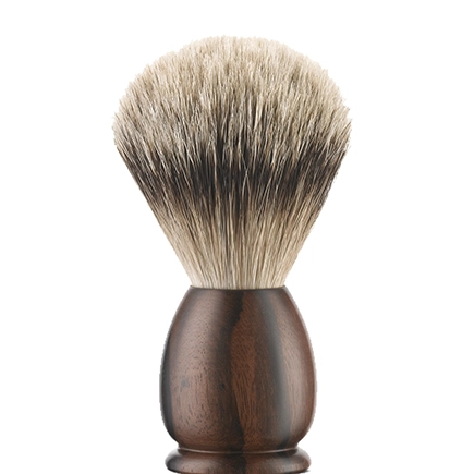 Acca Kappa SHAVING BRUSH - APOLLO - EBONY WOOD - SUPERIOR SILVER BADGER - SMALL SIZE