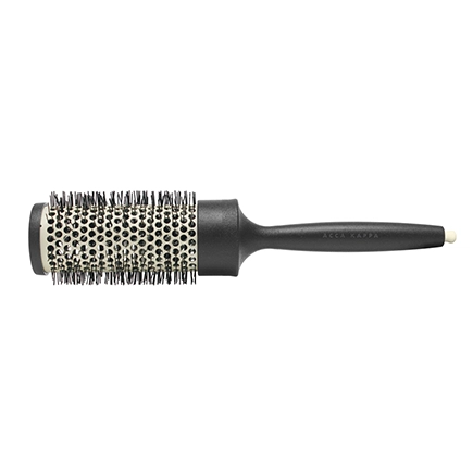 Acca Kappa TOURMALINE COMFORT GRIP BRUSH - CARBON FIBER - CERAMIC TOURMALINE - 100% NYLON - DIAM.43 Plastic Hanger