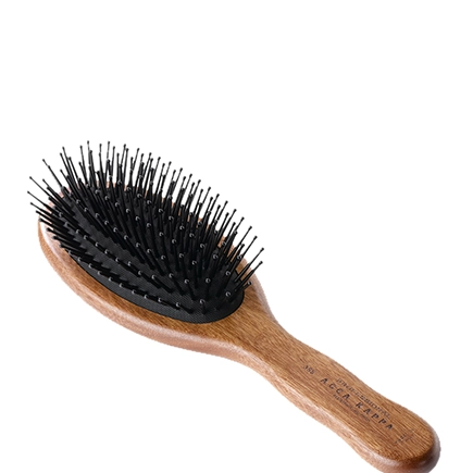 Acca Kappa Hair Brushes Collection Mahogany Kotibe Wood Pneumatic Oval Brush Pins