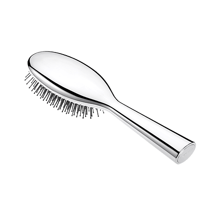 Acca Kappa Hairbrushes Collection CHROMED HAIRBRUSH - POM PINS