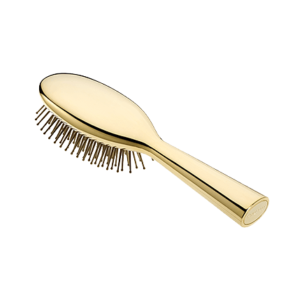 Acca Kappa Hairbrushes Collection GOLDPLATED HAIRBRUSH - POM PINS Travel size