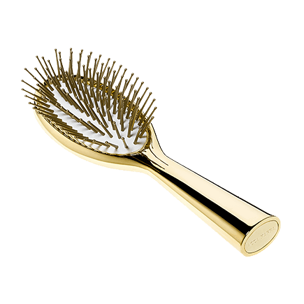 Acca Kappa Hair Brushes Collection Goldplated Hairbrush - Pom Pins Travel Size