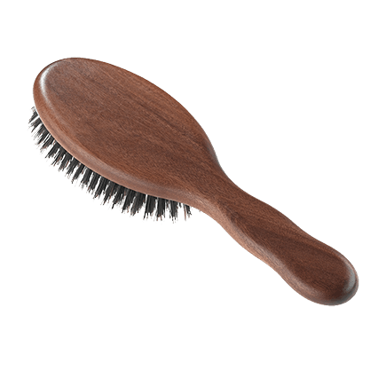 Acca Kappa Rectangular Brush - Kotibe' Wood - Pom Pins