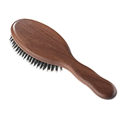 Acca Kappa Rectangular Brush - Kotibe' Wood - Pom Pins