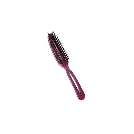 Acca Kappa SOFT AIRY - 100% BOAR BRISTLES & TWIN NYLON MONOFILAMENT - RED-PURPLE COLOR