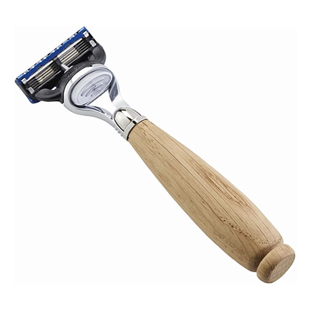 Acca Kappa RAZOR - OAK WOOD HANDLE - “FUSION” GILETTE BLADE