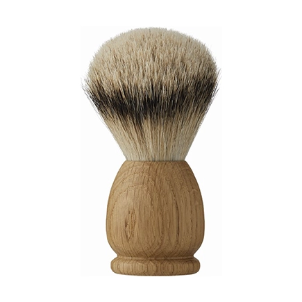 Acca Kappa SHAVING BRUSH - APOLLO - OAK WOOD - SUPERIOR SILVER BADGER - LARGE SIZE