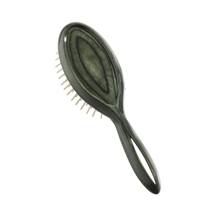 Acca Kappa INFINITO BRUSH - LONG WOODEN PINS - LACQUERED WOODEN HANDLE - GREEN