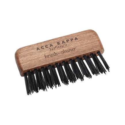 Acca Kappa Brush & Comb Cleaner - Kotibe' Wood - Black Nylon