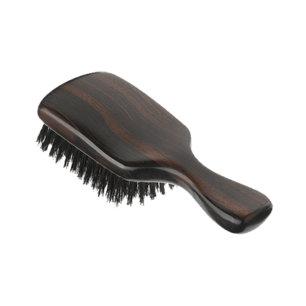 Acca Kappa Club Style Hairbrush - Ebony Wood - Natural Bristles