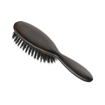 Acca Kappa Parigina Hair Brush - Ebony Wood - Natural Bristles